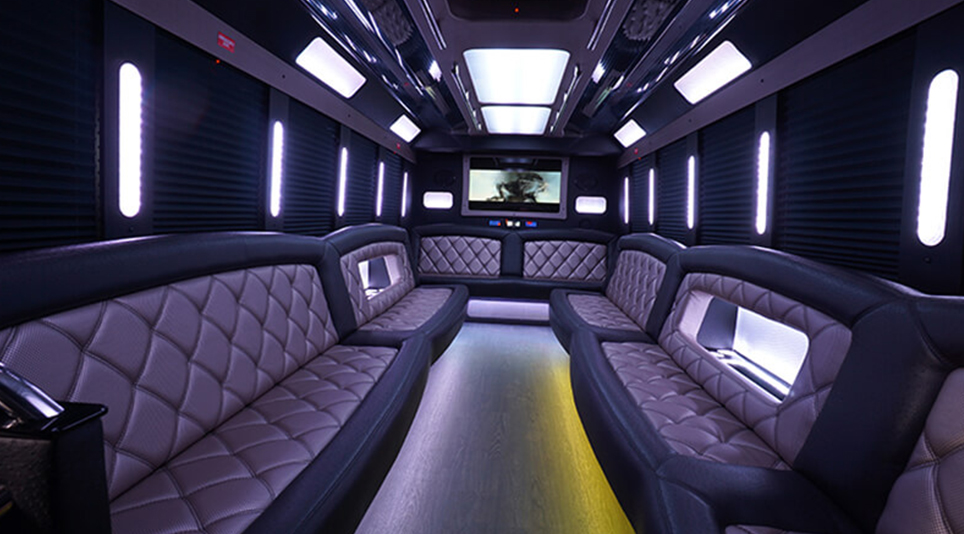 Luxury and ample party buses