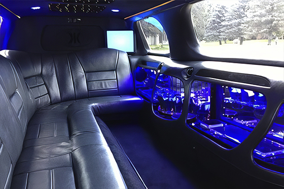 inside the limousine