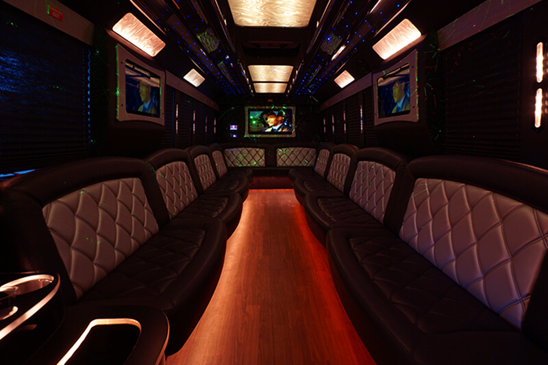 34 passenger limo bus